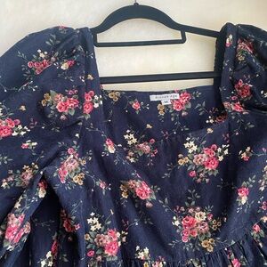 Bronze Age serenity puff - floral corduroy